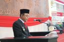 ket.foto : Pidato Perdana Bupati Ende di Paripurna DPR Kabupaten Ende , Kamis (06/03/2025 ).