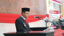 ket.foto : Pidato Perdana Bupati Ende di Paripurna DPR Kabupaten Ende , Kamis (06/03/2025 ).